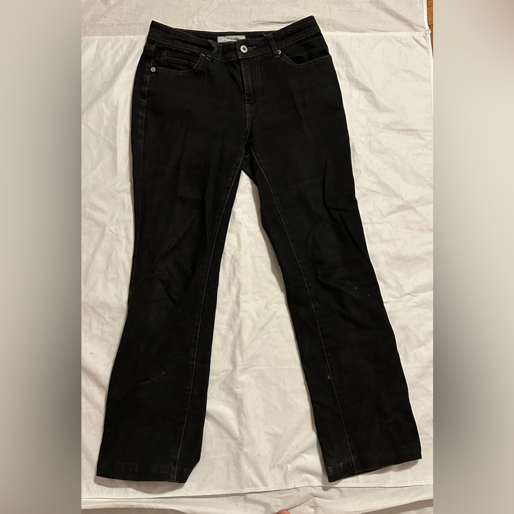 Chicos low rise size zero black jeans
